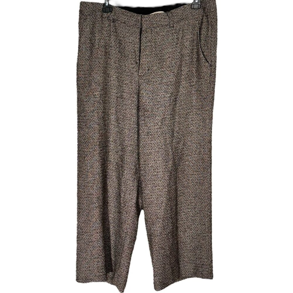 Soft Surroundings Women Tweed Brown Pants Size 18